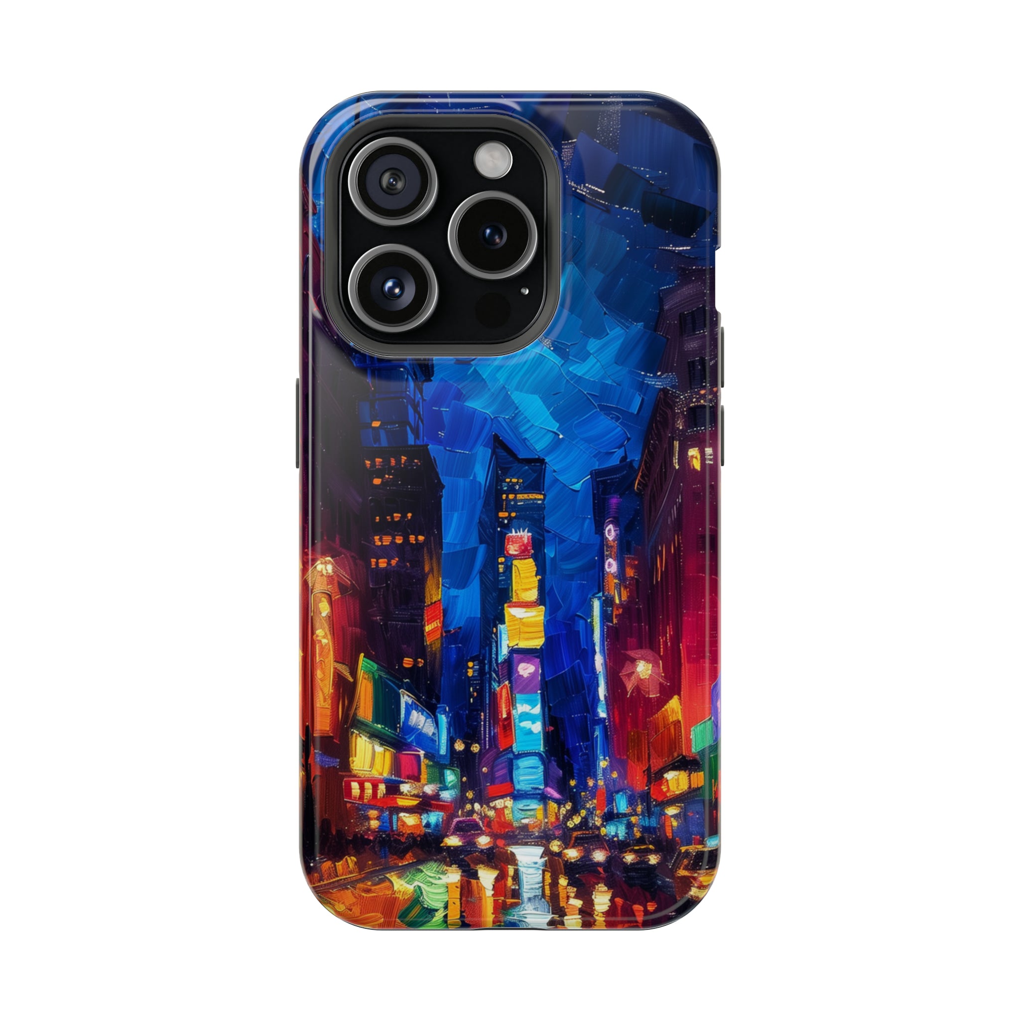 STIKISS™ Oil Paints Collection 01-006 Times Square iPhone MagSafe Tough Case