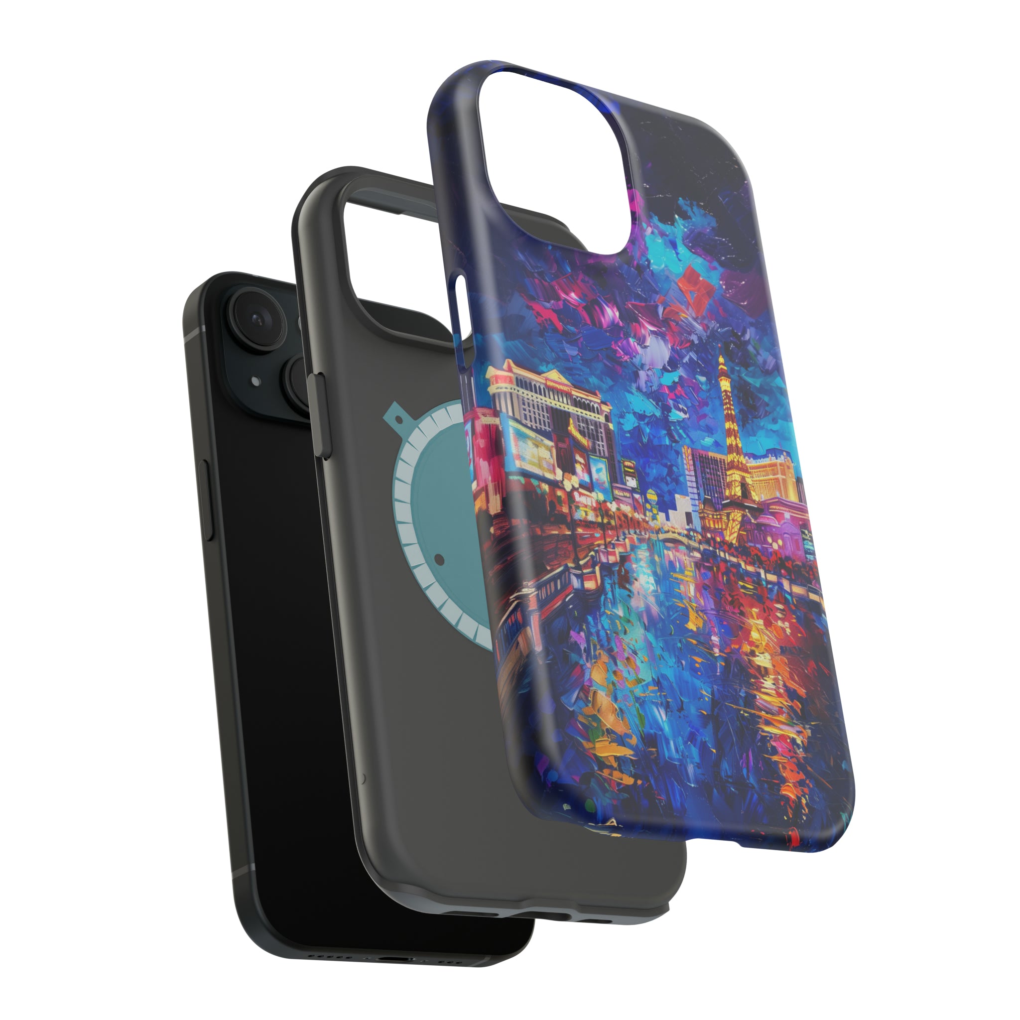 STIKISS™ Oil Paints Collection 01-012 Las Vegas iPhone MagSafe Tough Case