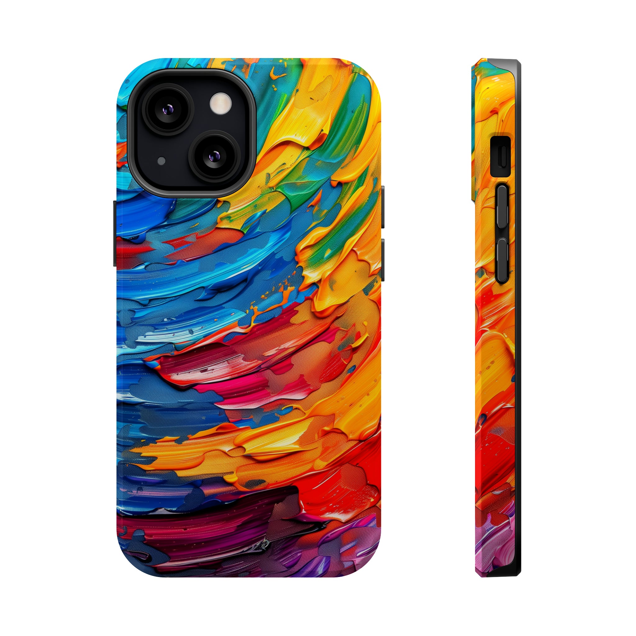 STIKISS™ Oil Paints Collection 01-015 Rainbow iPhone MagSafe Tough Case