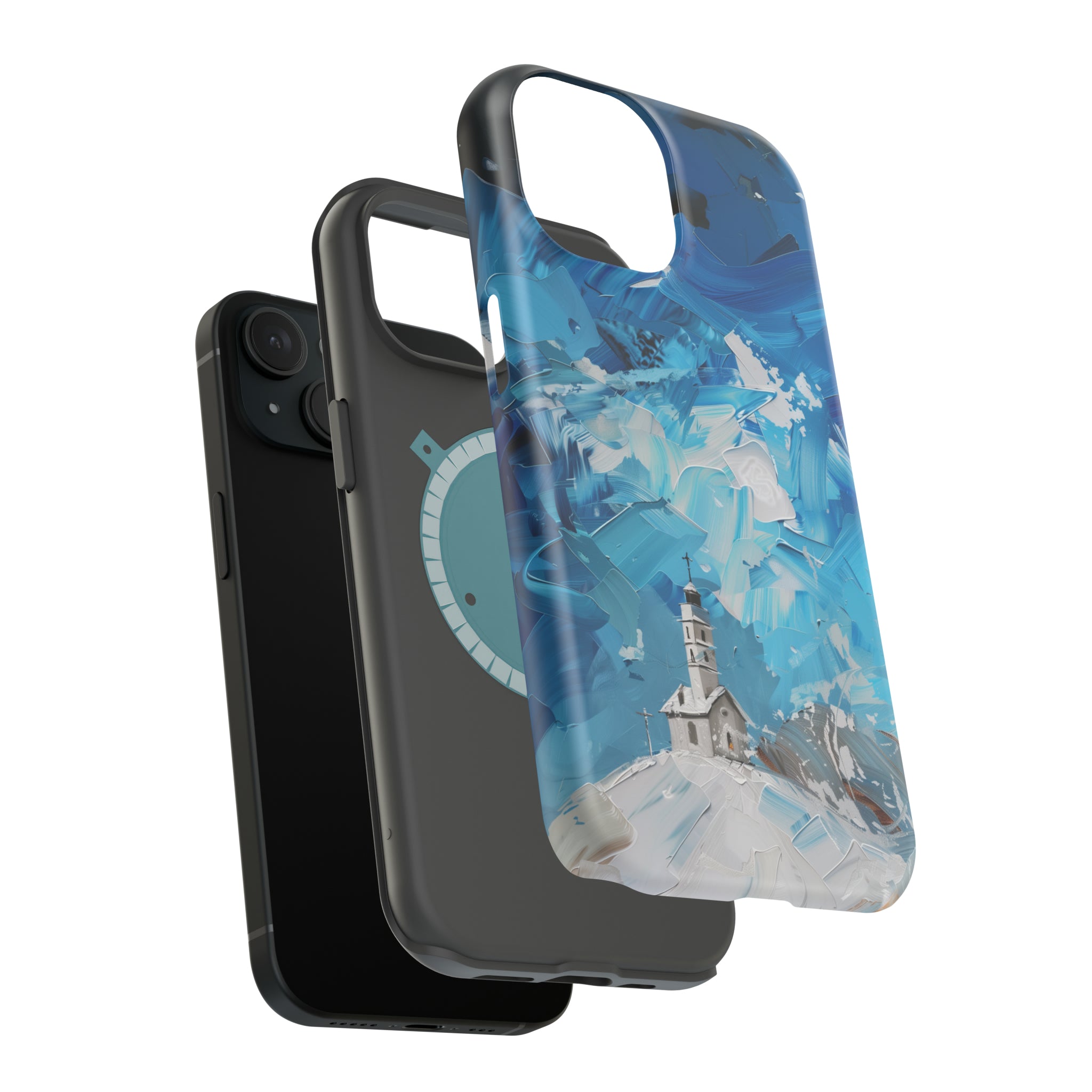 STIKISS™ Oil Paints Collection 01-017 Church iPhone MagSafe Tough Case