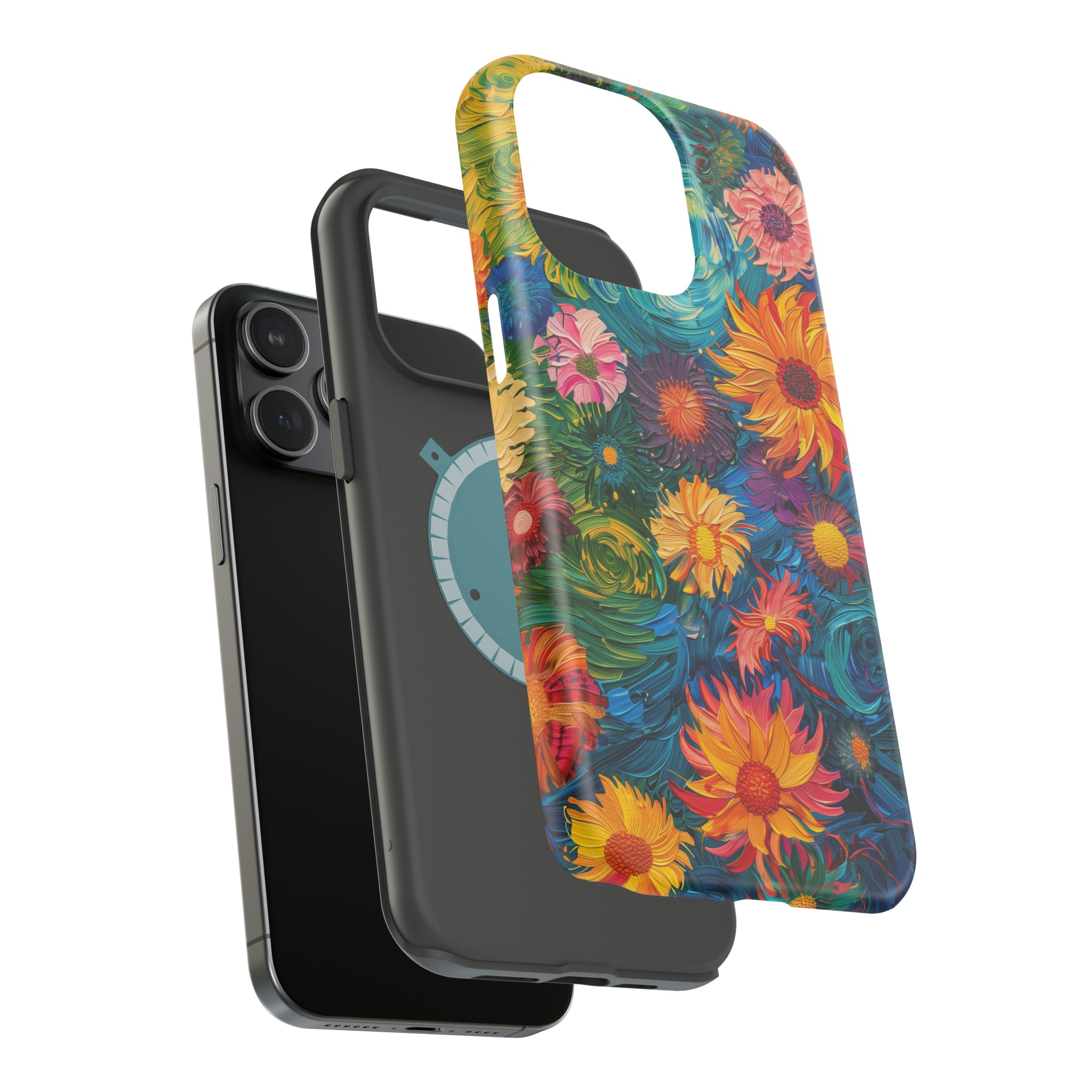 STIKISS™ Oil Paints Collection 01-001 Flowers iPhone MagSafe Tough Case