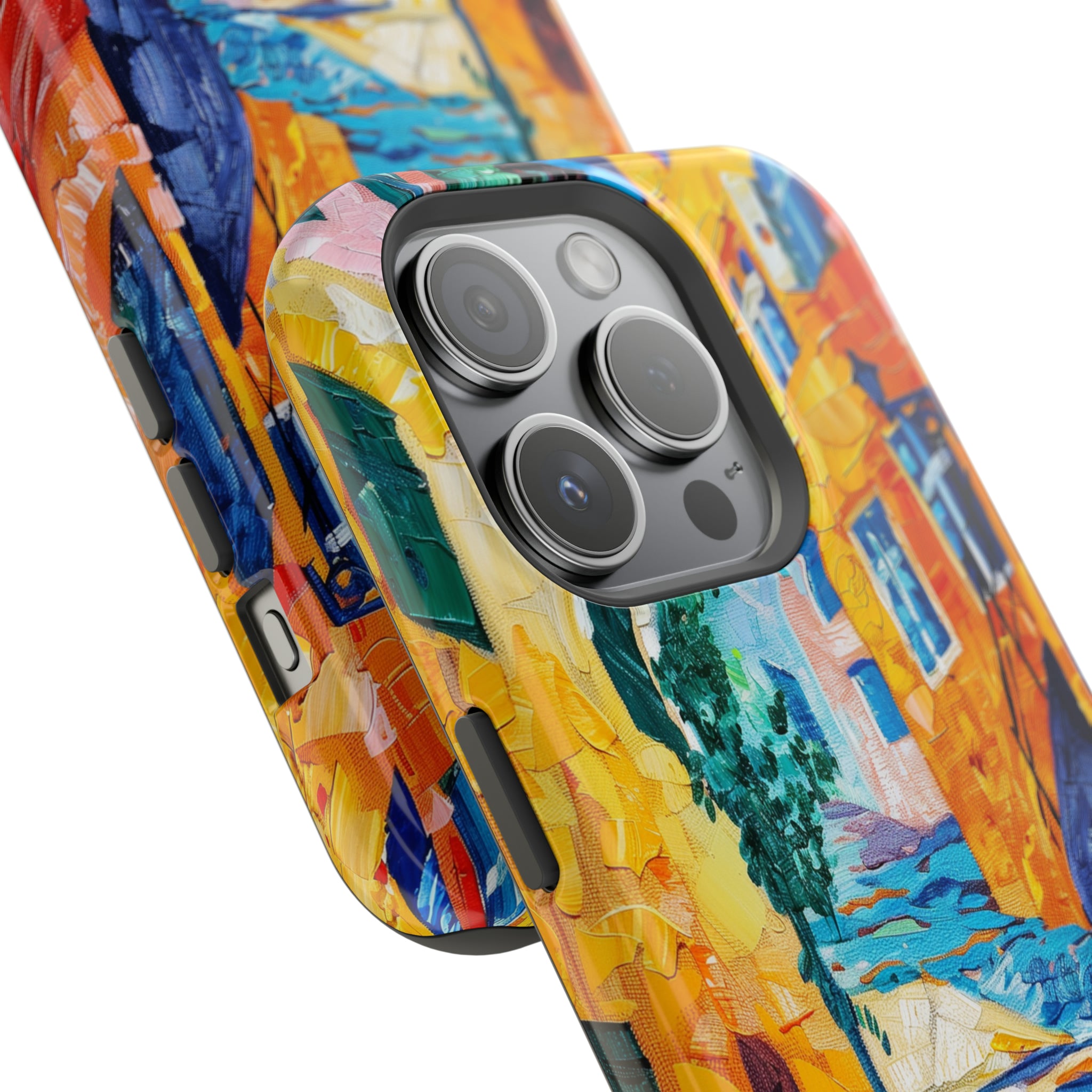 STIKISS™ Oil Paints Collection 01-014 Cozy Alleyway iPhone MagSafe Tough Case