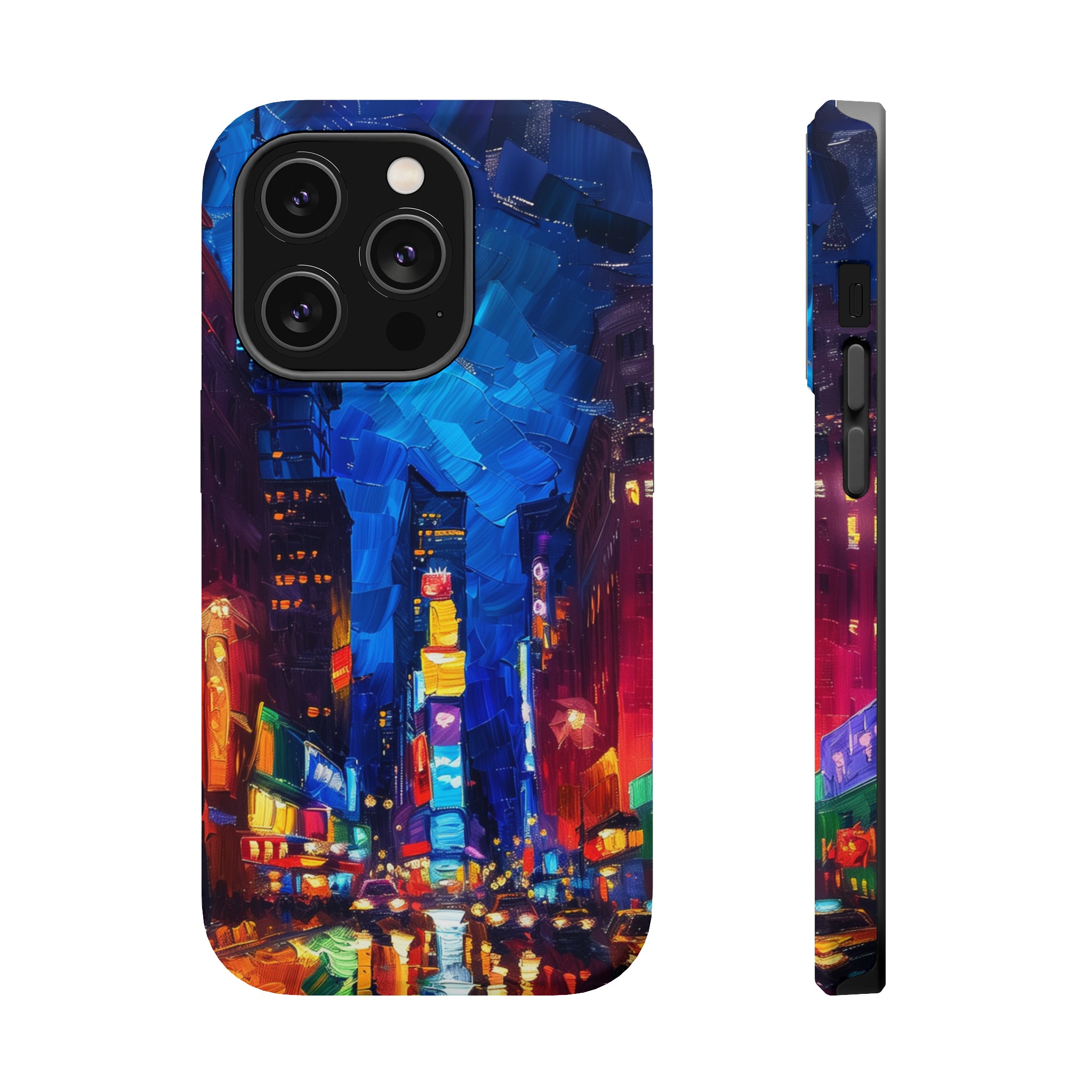 STIKISS™ Oil Paints Collection 01-006 Times Square iPhone MagSafe Tough Case