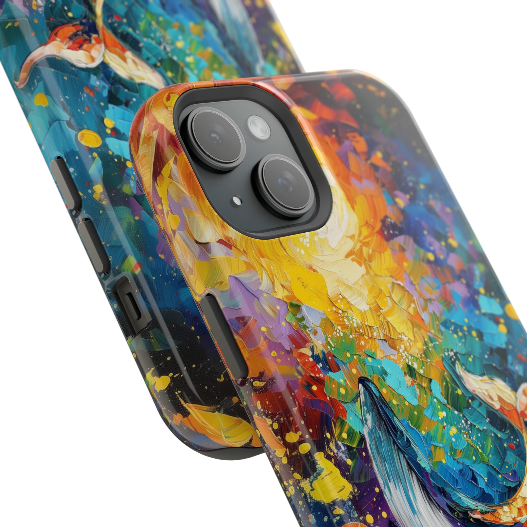 STIKISS™ Oil Paints Collection 01-019 Whale iPhone MagSafe Tough Case