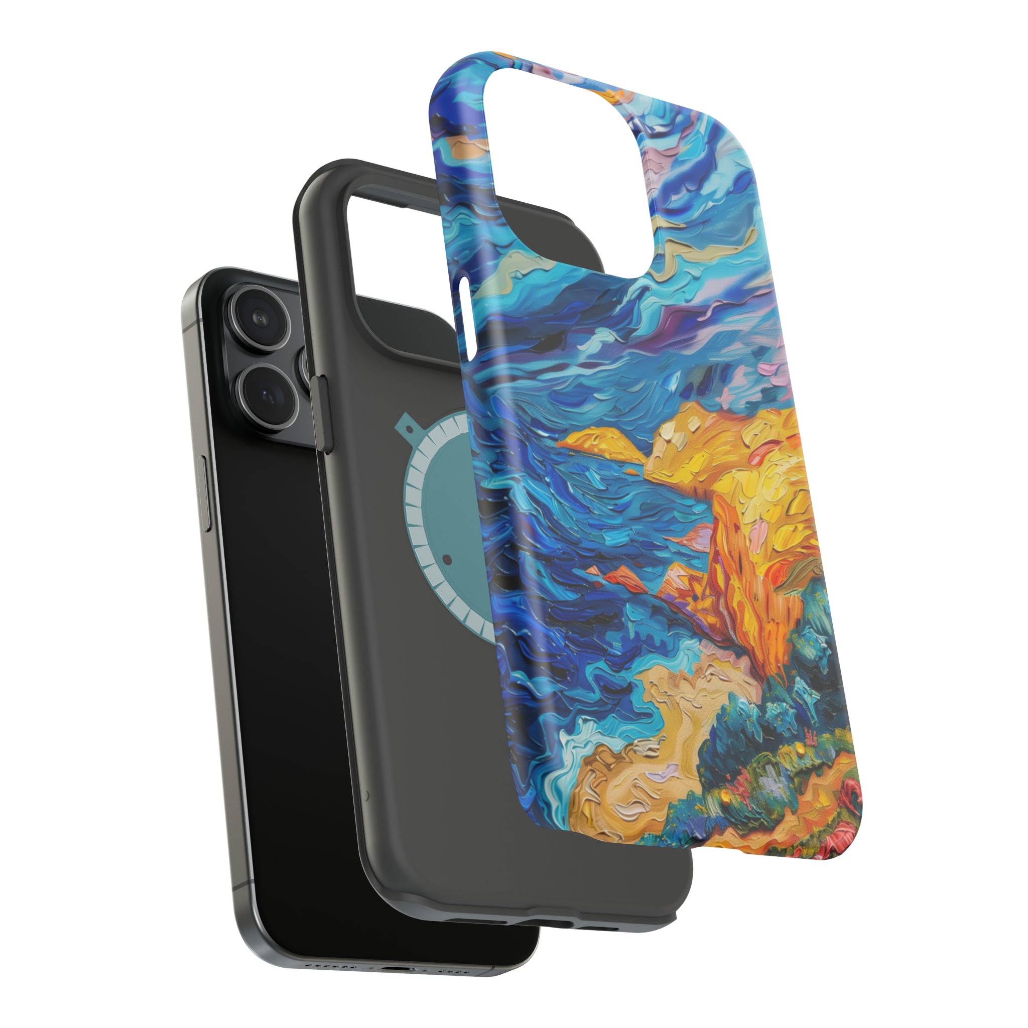 STIKISS™ Oil Paints Collection 01-011 Big Sur iPhone MagSafe Tough Case