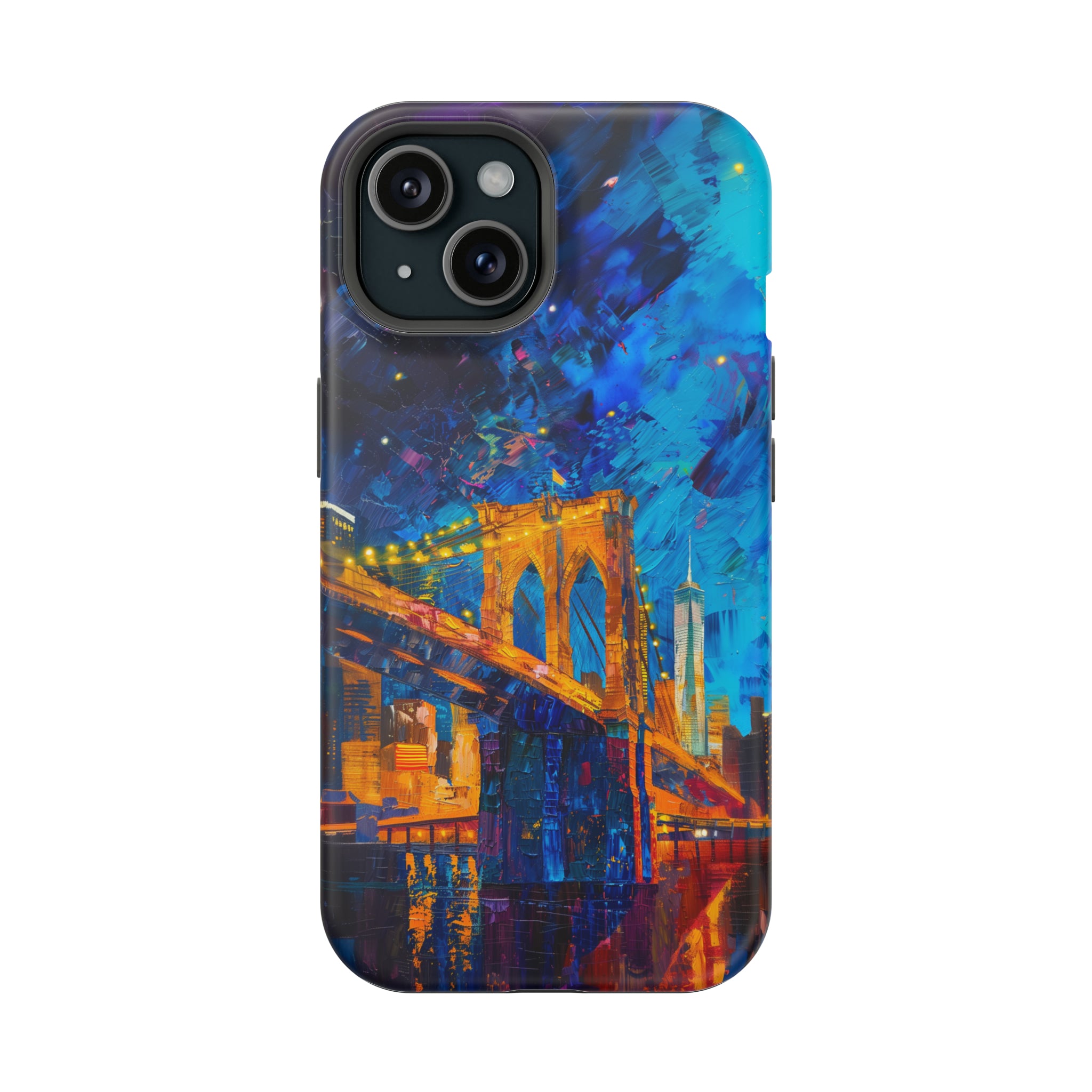 STIKISS™ Oil Paints Collection 01-007 Brooklyn Bridge iPhone MagSafe Tough Case