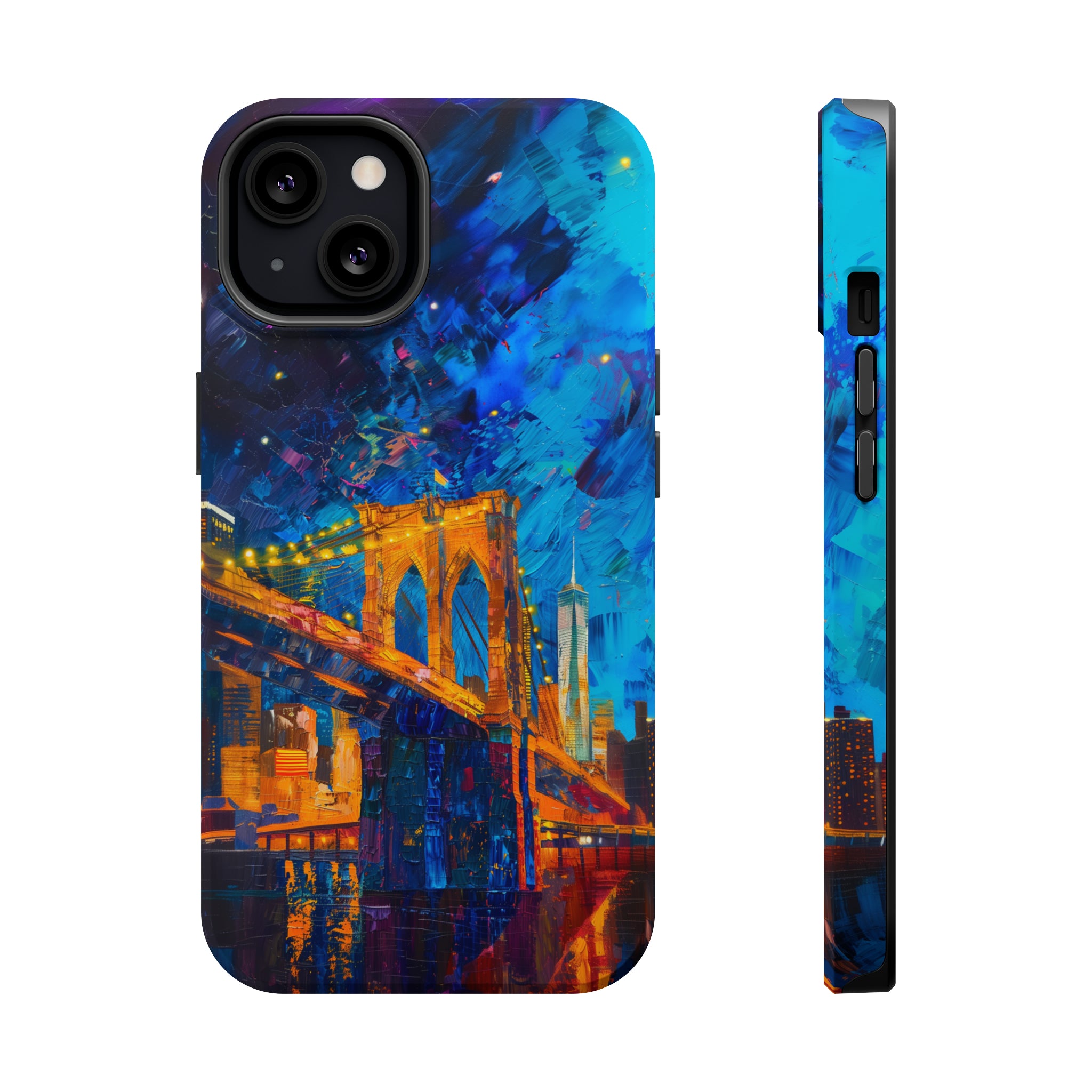 STIKISS™ Oil Paints Collection 01-007 Brooklyn Bridge iPhone MagSafe Tough Case