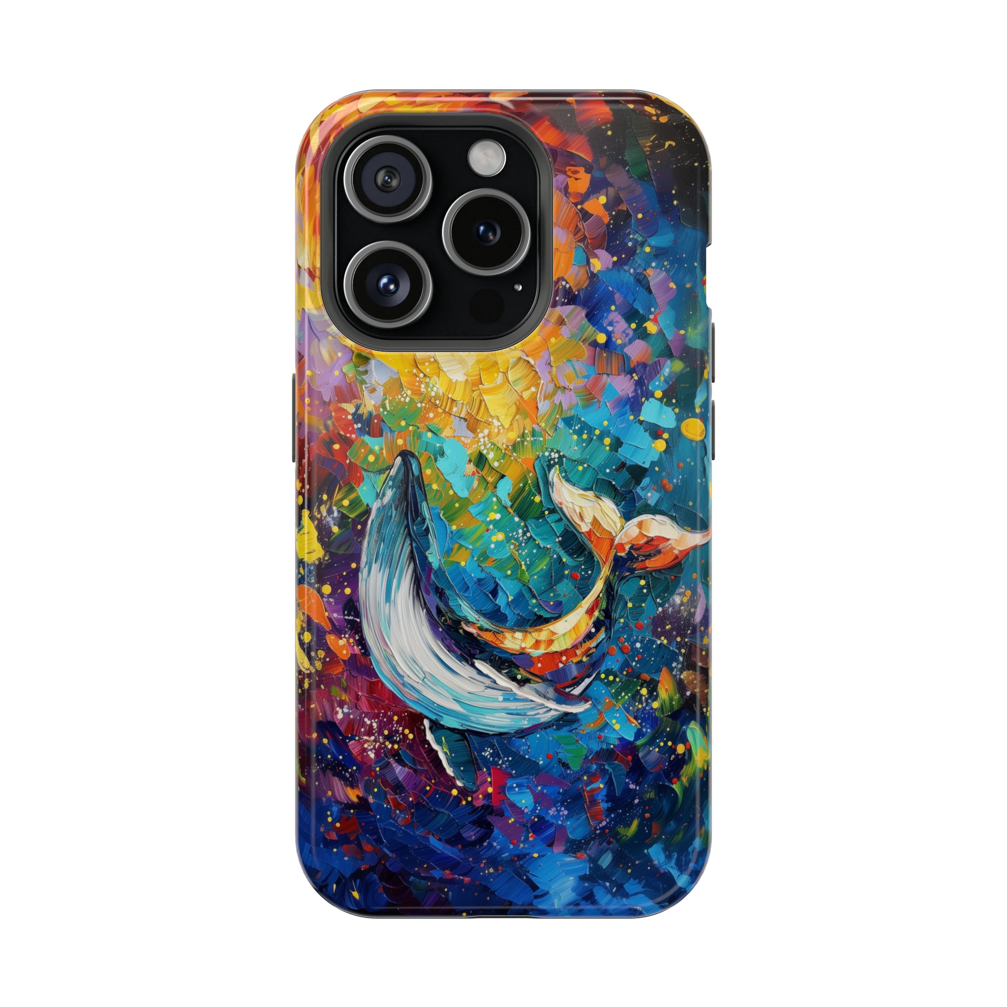 STIKISS™ Oil Paints Collection 01-019 Whale iPhone MagSafe Tough Case