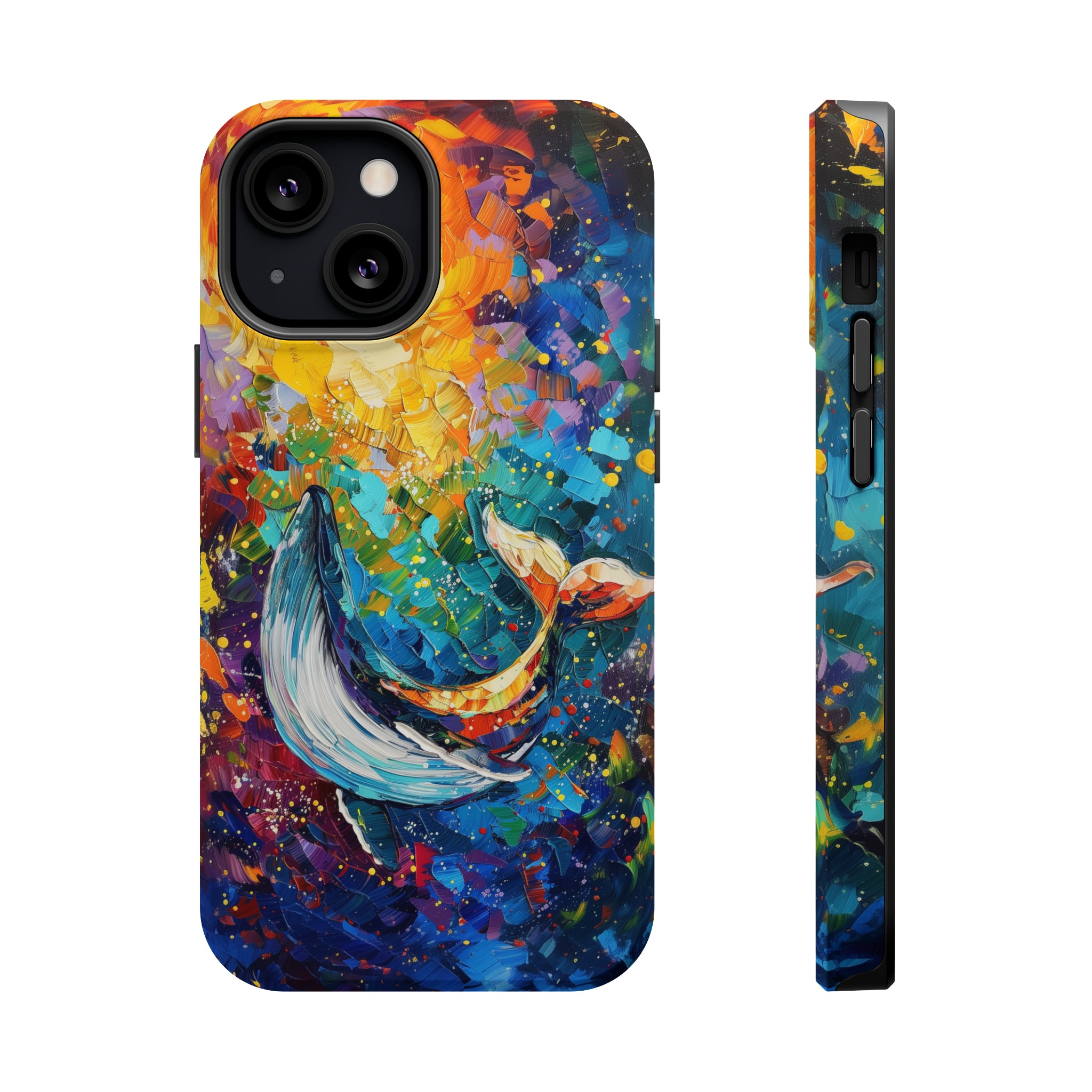 STIKISS™ Oil Paints Collection 01-019 Whale iPhone MagSafe Tough Case