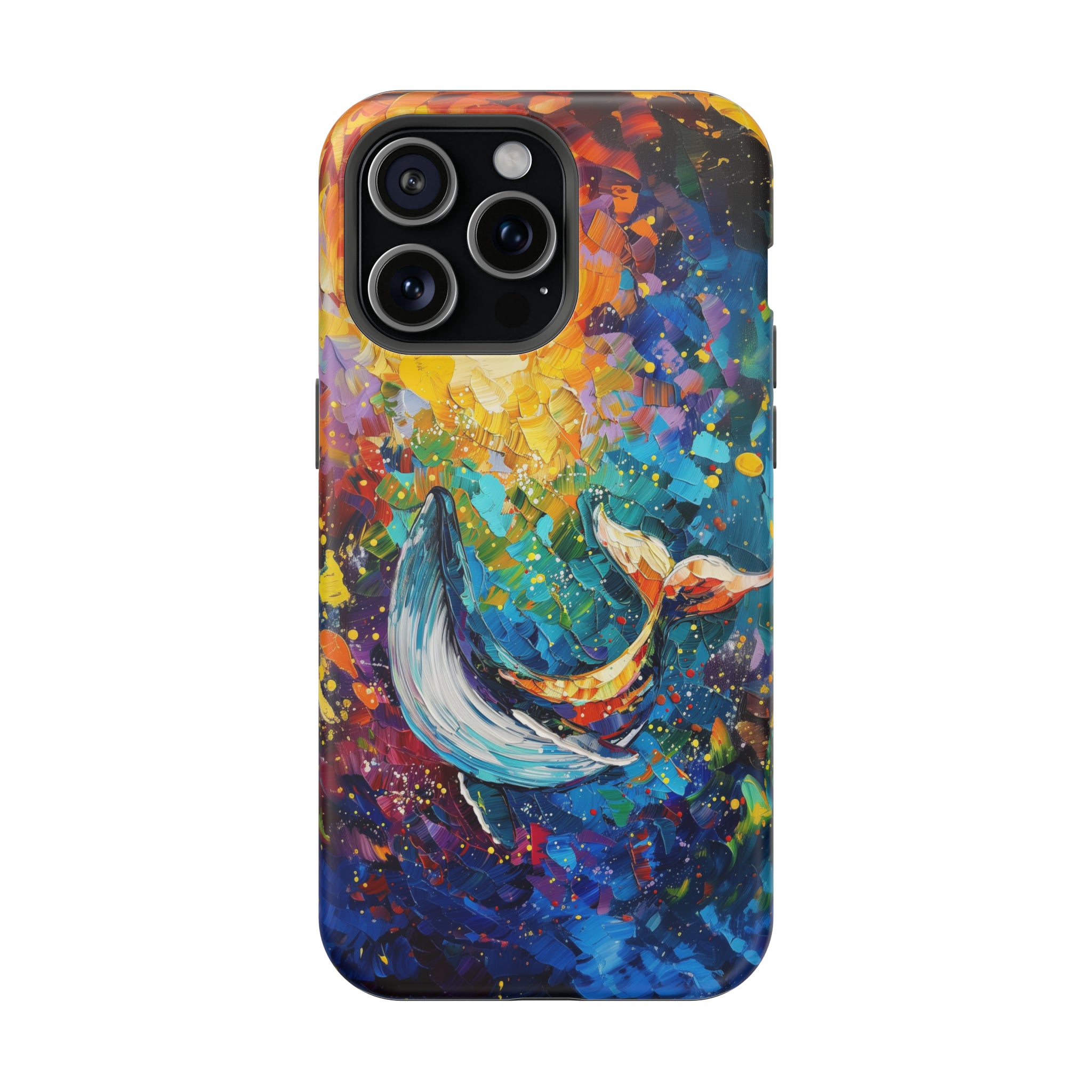 STIKISS™ Oil Paints Collection 01-019 Whale iPhone MagSafe Tough Case