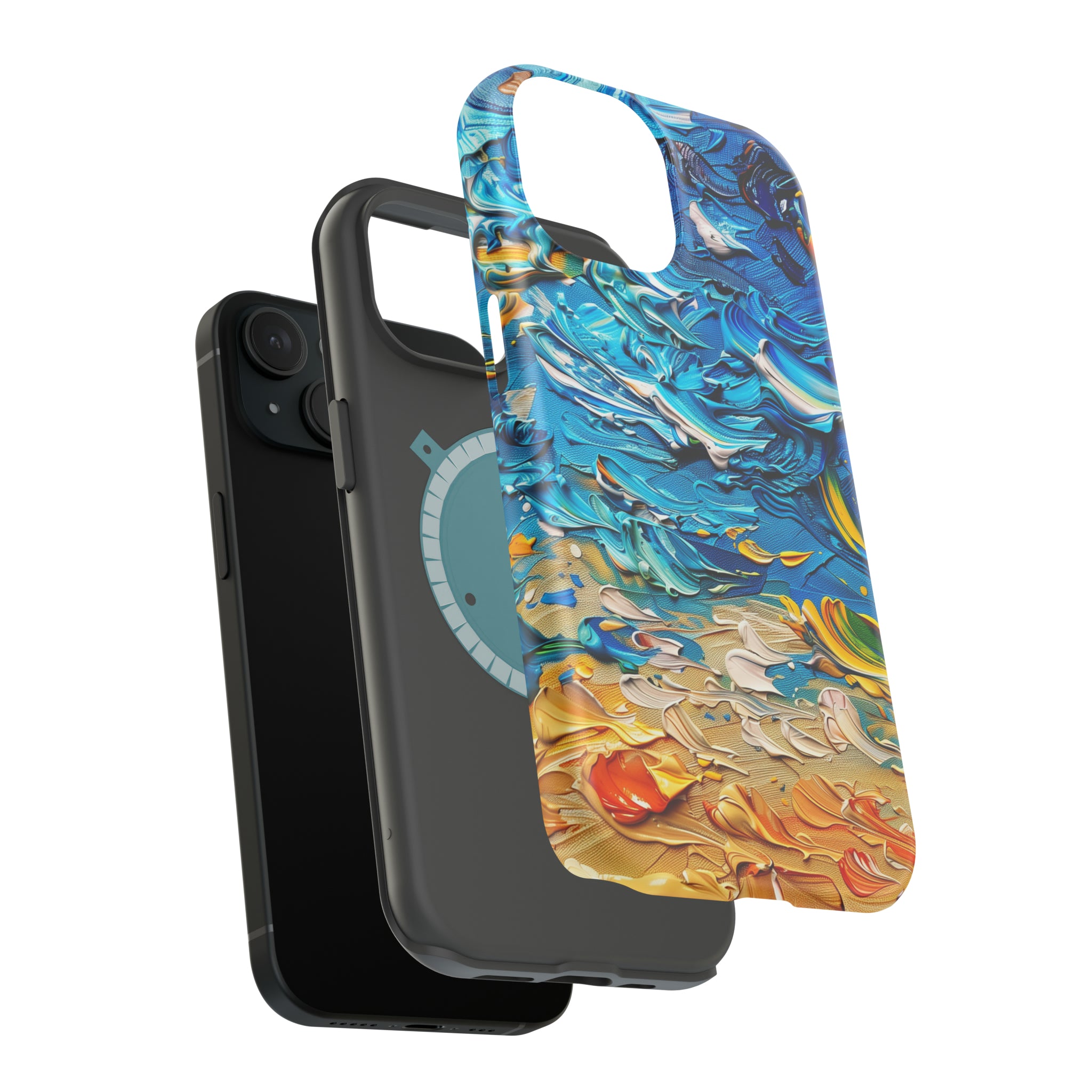 STIKISS™ Oil Paints Collection 01-008 Beach iPhone MagSafe Tough Case