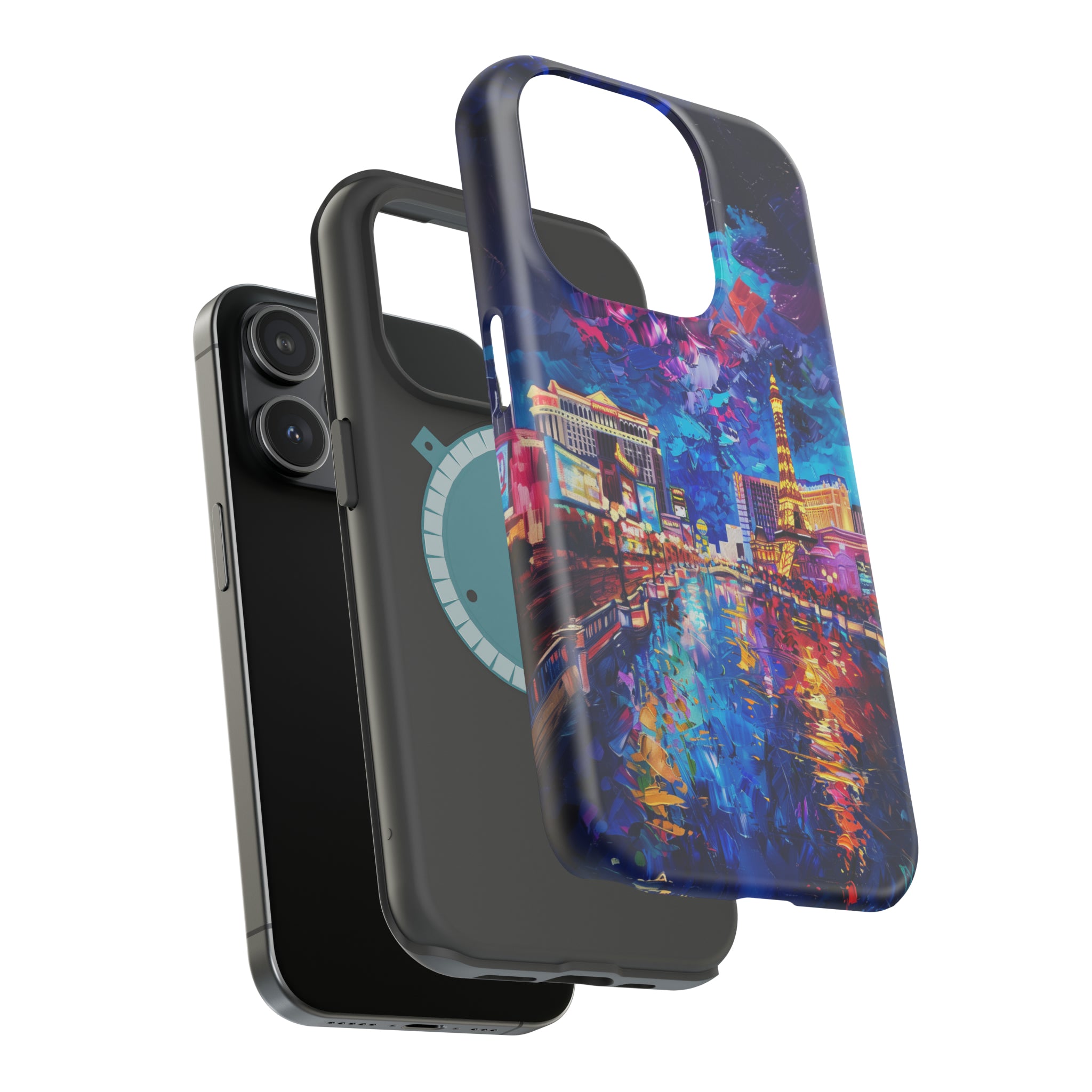 STIKISS™ Oil Paints Collection 01-012 Las Vegas iPhone MagSafe Tough Case