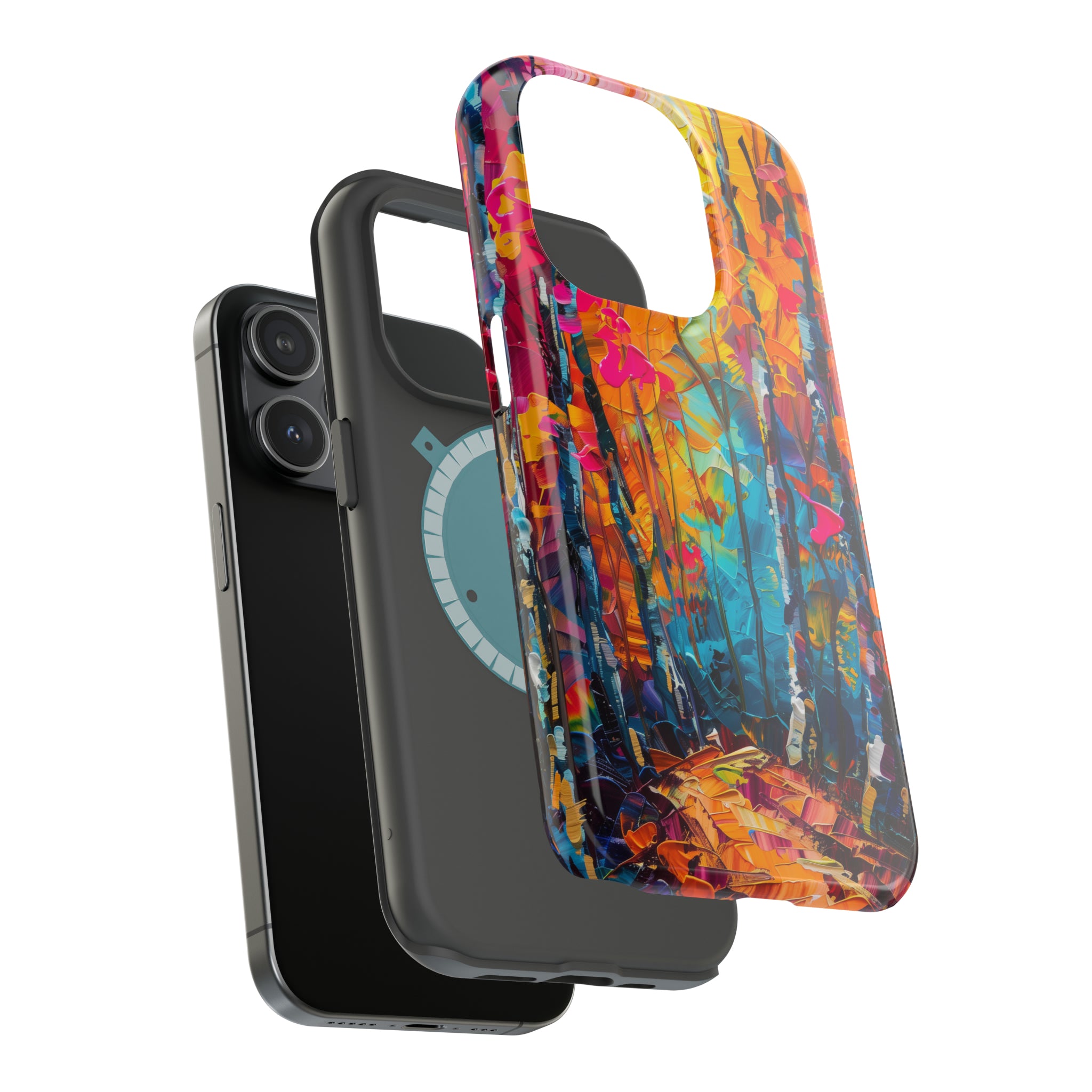 STIKISS™ Oil Paints Collection 01-002 Forest iPhone MagSafe Tough Case