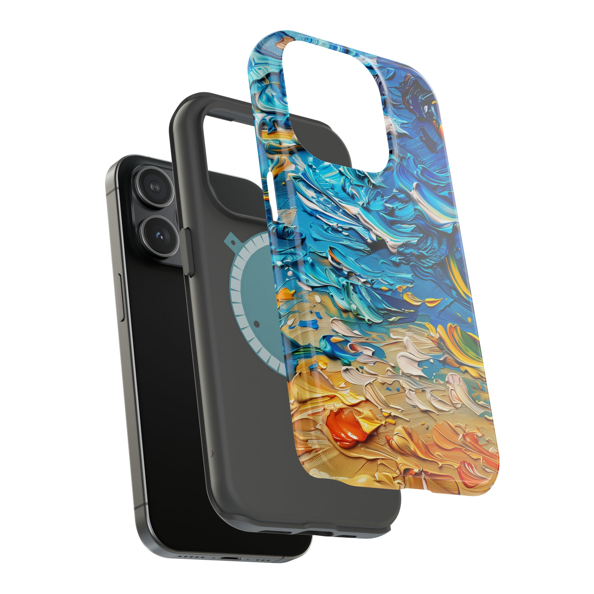 STIKISS™ Oil Paints Collection 01-008 Beach iPhone MagSafe Tough Case