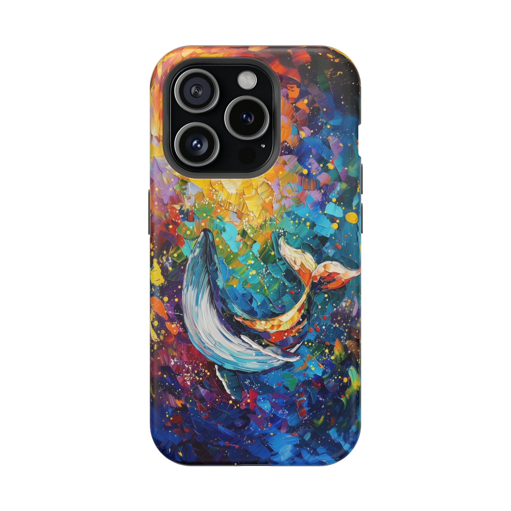 STIKISS™ Oil Paints Collection 01-019 Whale iPhone MagSafe Tough Case