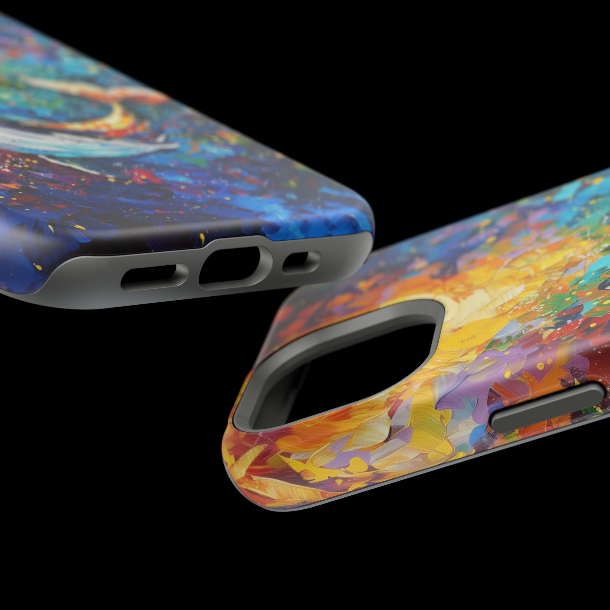 STIKISS™ Oil Paints Collection 01-019 Whale iPhone MagSafe Tough Case