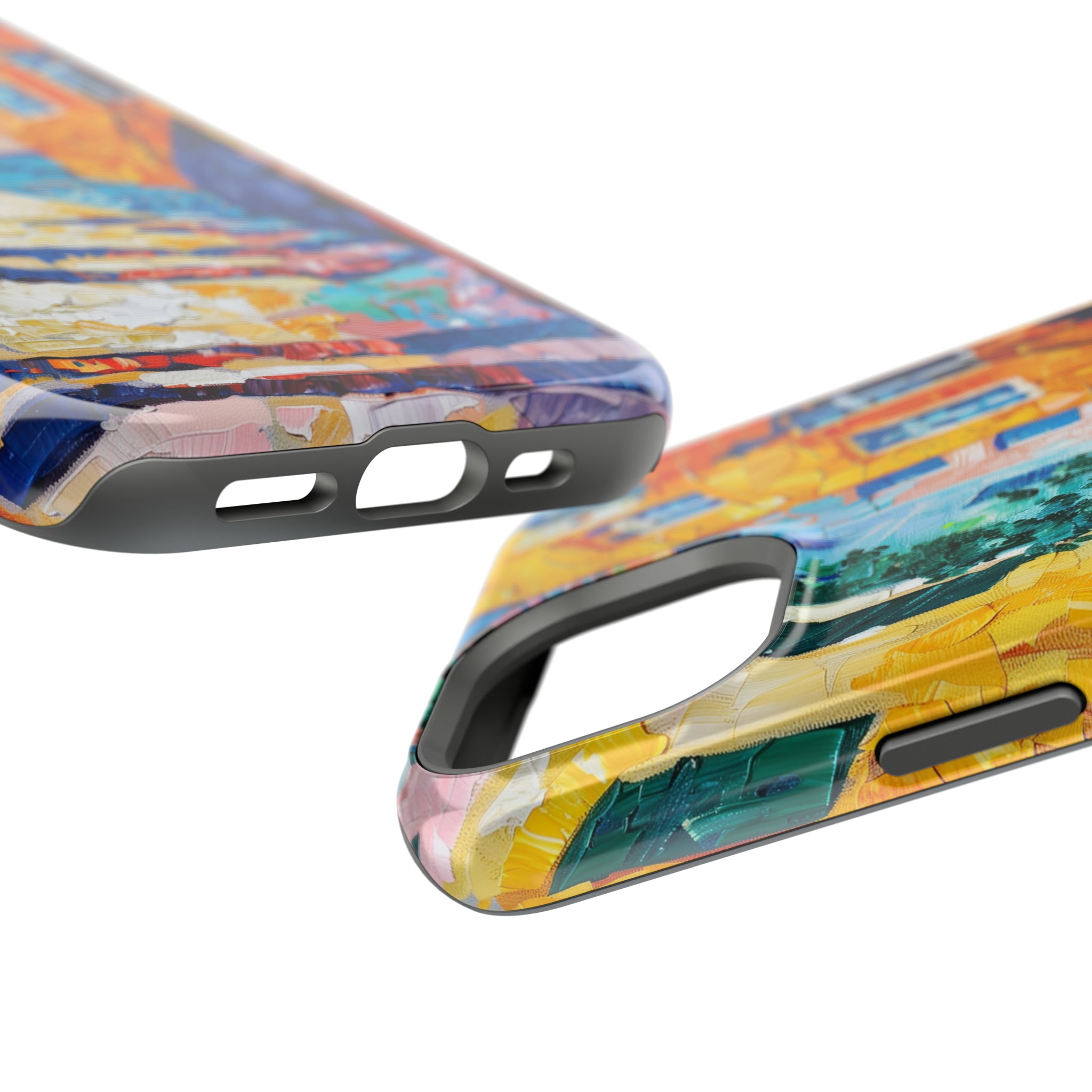 STIKISS™ Oil Paints Collection 01-014 Cozy Alleyway iPhone MagSafe Tough Case