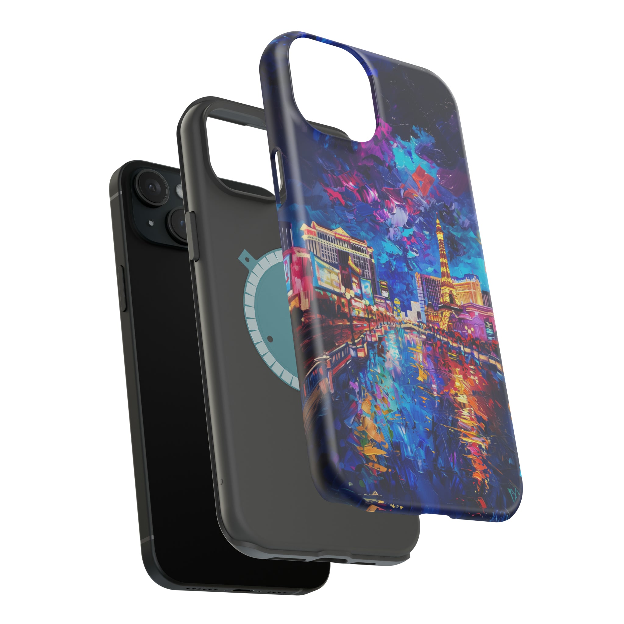 STIKISS™ Oil Paints Collection 01-012 Las Vegas iPhone MagSafe Tough Case