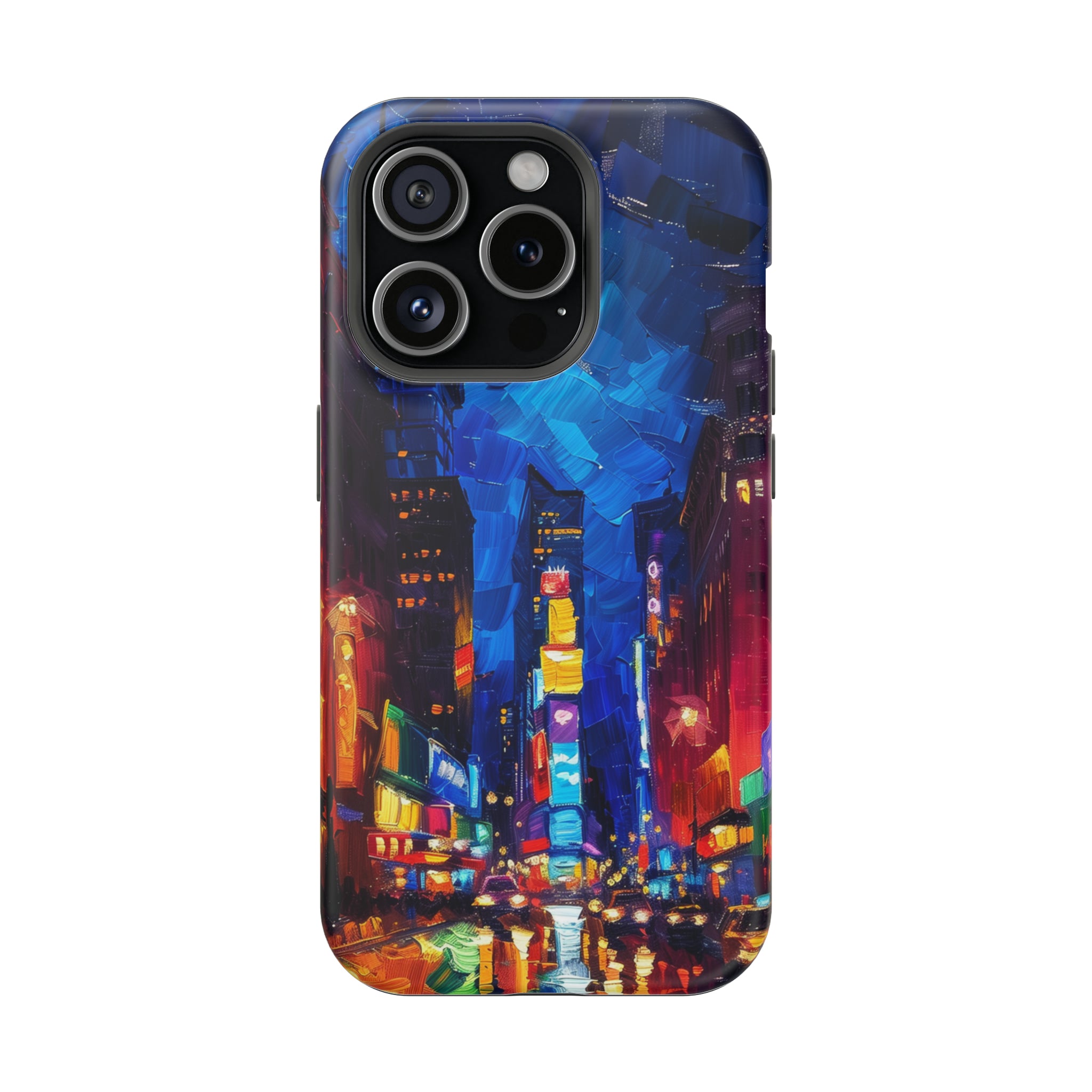 STIKISS™ Oil Paints Collection 01-006 Times Square iPhone MagSafe Tough Case