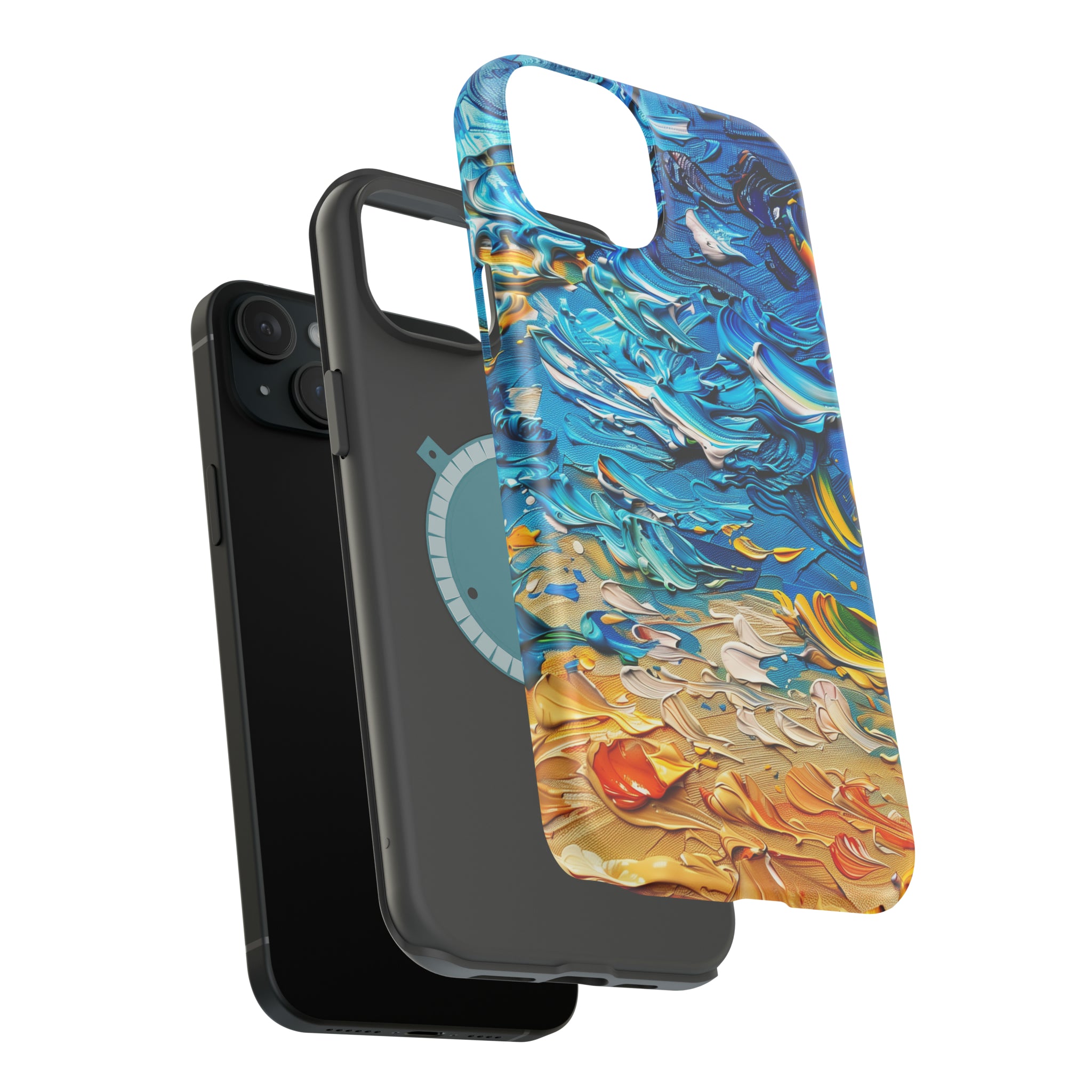 STIKISS™ Oil Paints Collection 01-008 Beach iPhone MagSafe Tough Case