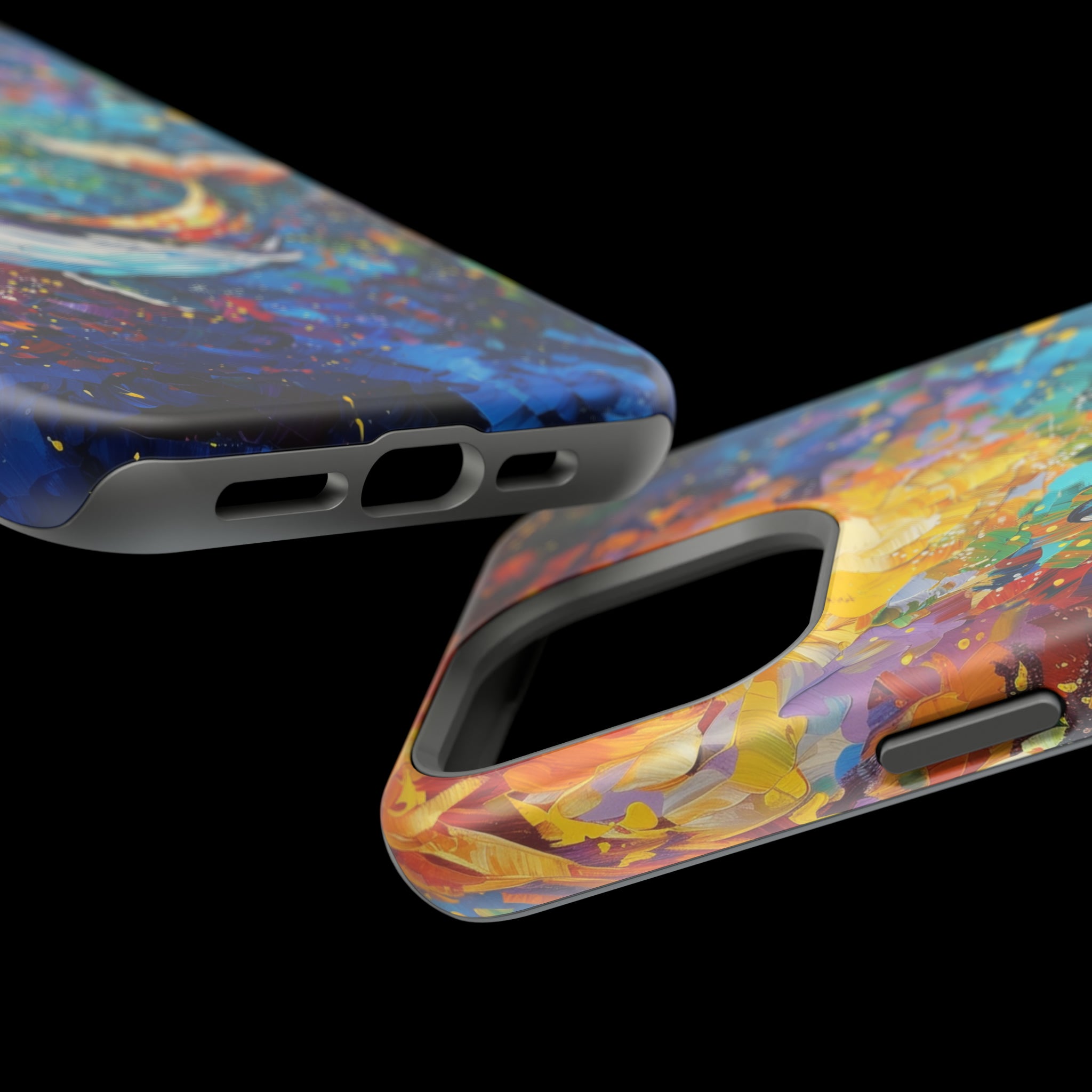 STIKISS™ Oil Paints Collection 01-019 Whale iPhone MagSafe Tough Case