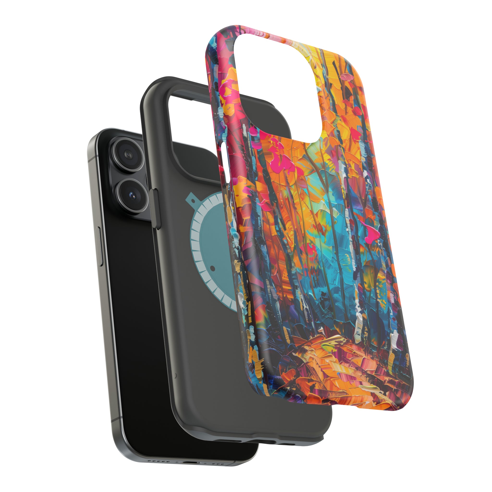 STIKISS™ Oil Paints Collection 01-002 Forest iPhone MagSafe Tough Case