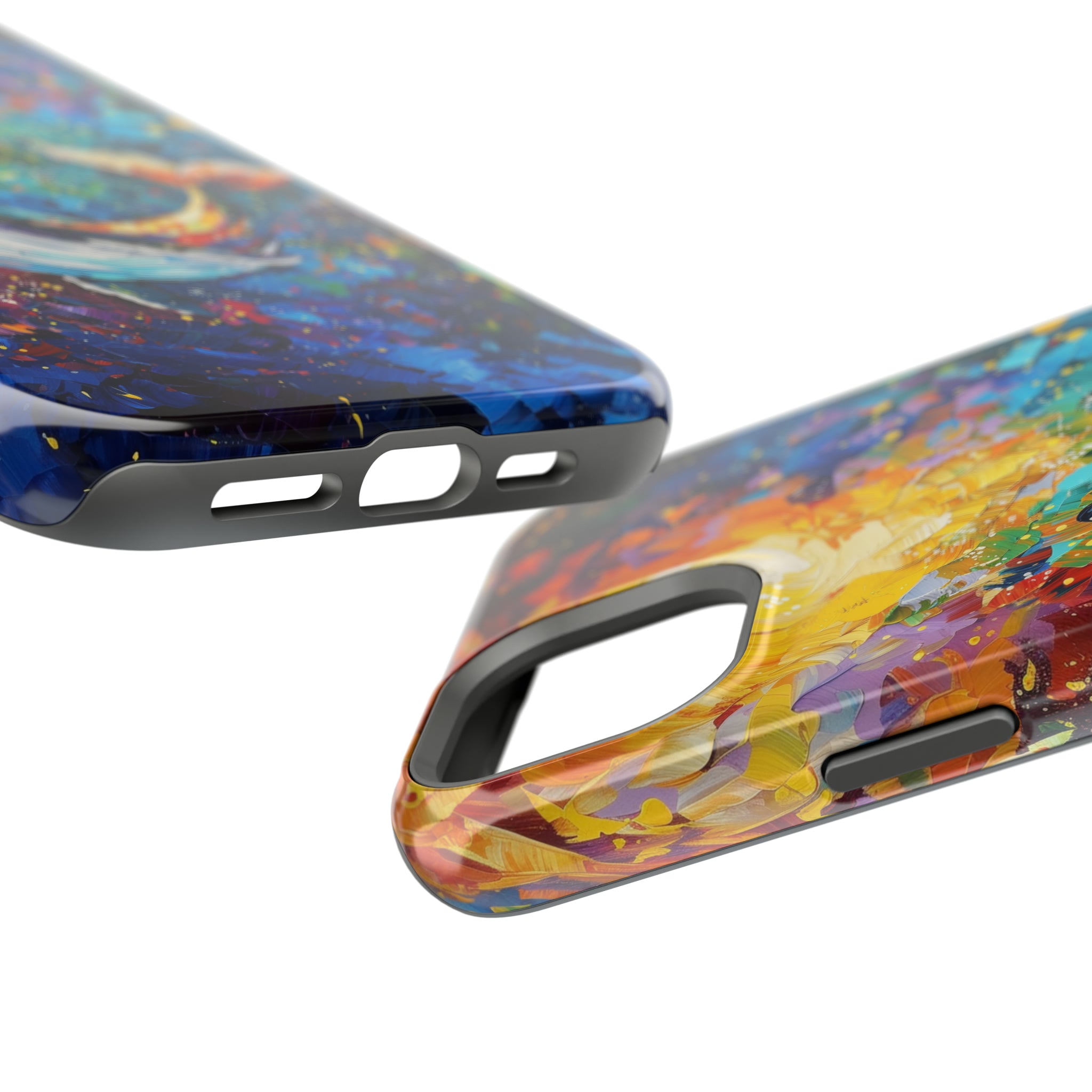 STIKISS™ Oil Paints Collection 01-019 Whale iPhone MagSafe Tough Case