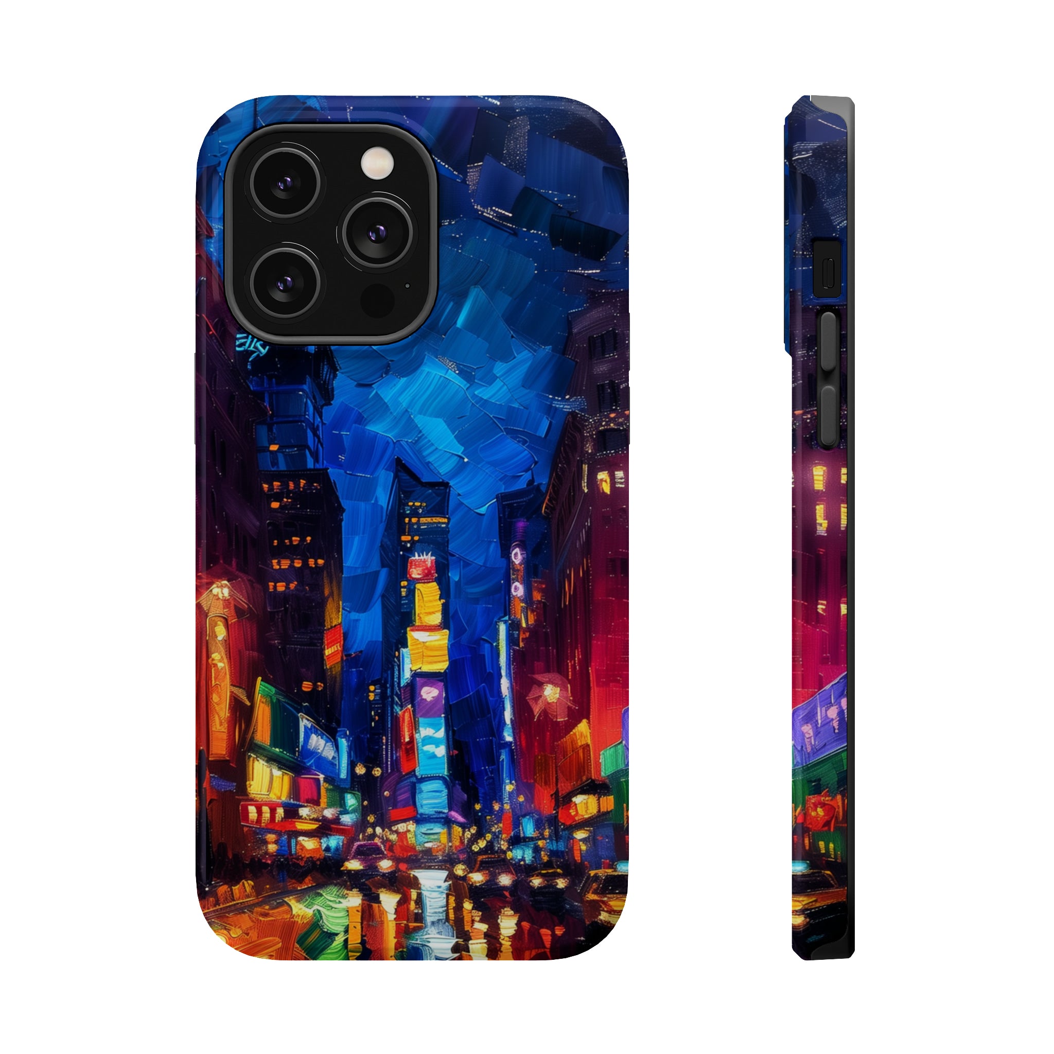 STIKISS™ Oil Paints Collection 01-006 Times Square iPhone MagSafe Tough Case