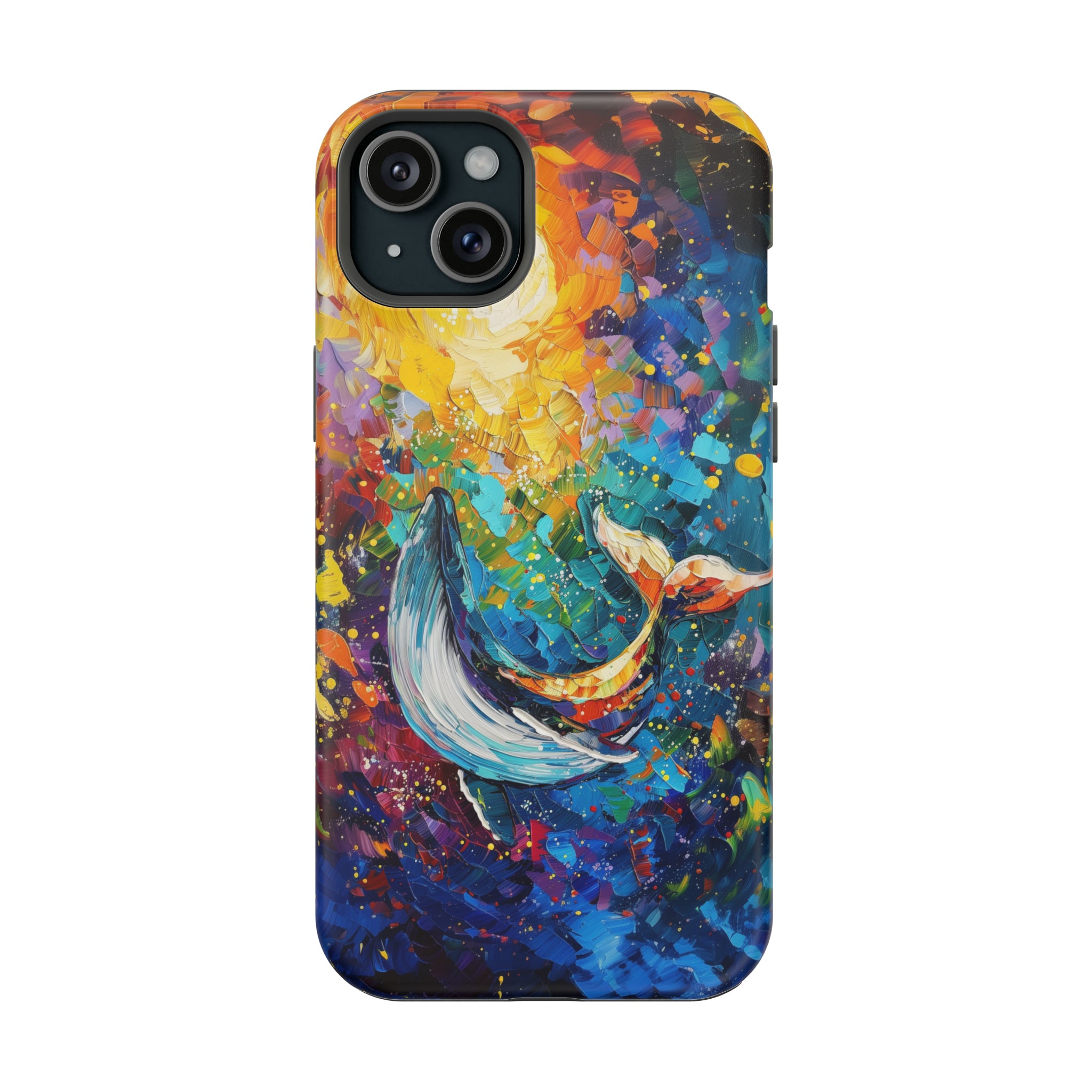 STIKISS™ Oil Paints Collection 01-019 Whale iPhone MagSafe Tough Case