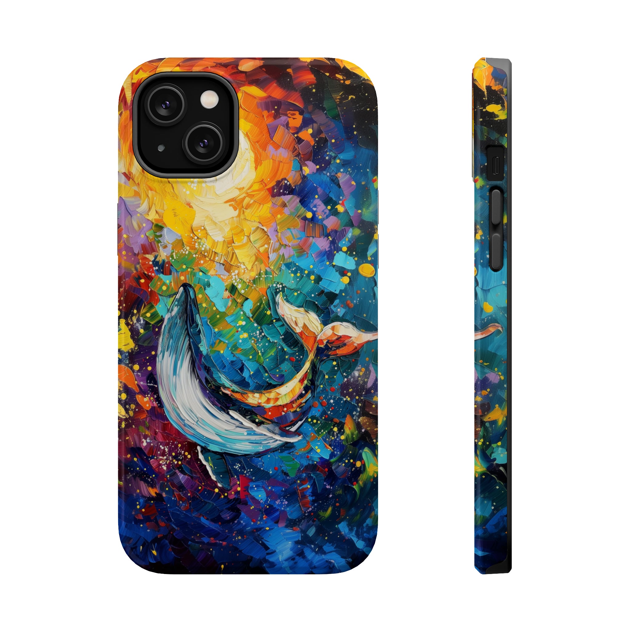 STIKISS™ Oil Paints Collection 01-019 Whale iPhone MagSafe Tough Case