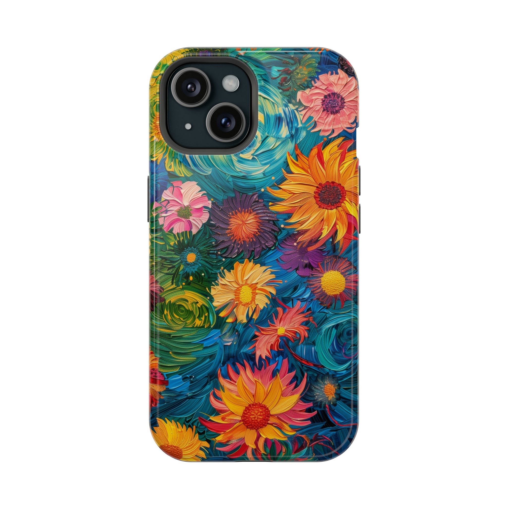 STIKISS™ Oil Paints Collection 01-001 Flowers iPhone MagSafe Tough Case