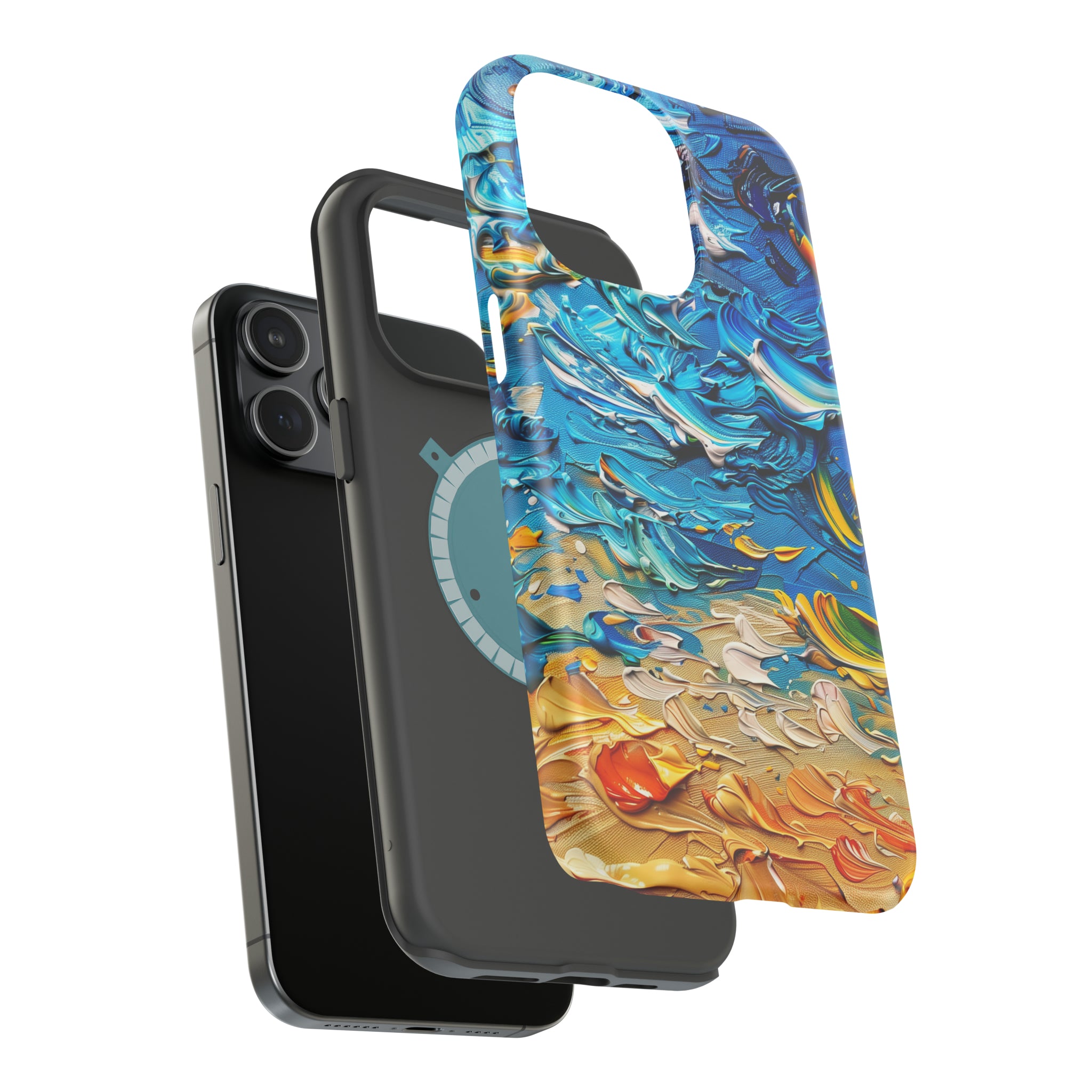 STIKISS™ Oil Paints Collection 01-008 Beach iPhone MagSafe Tough Case