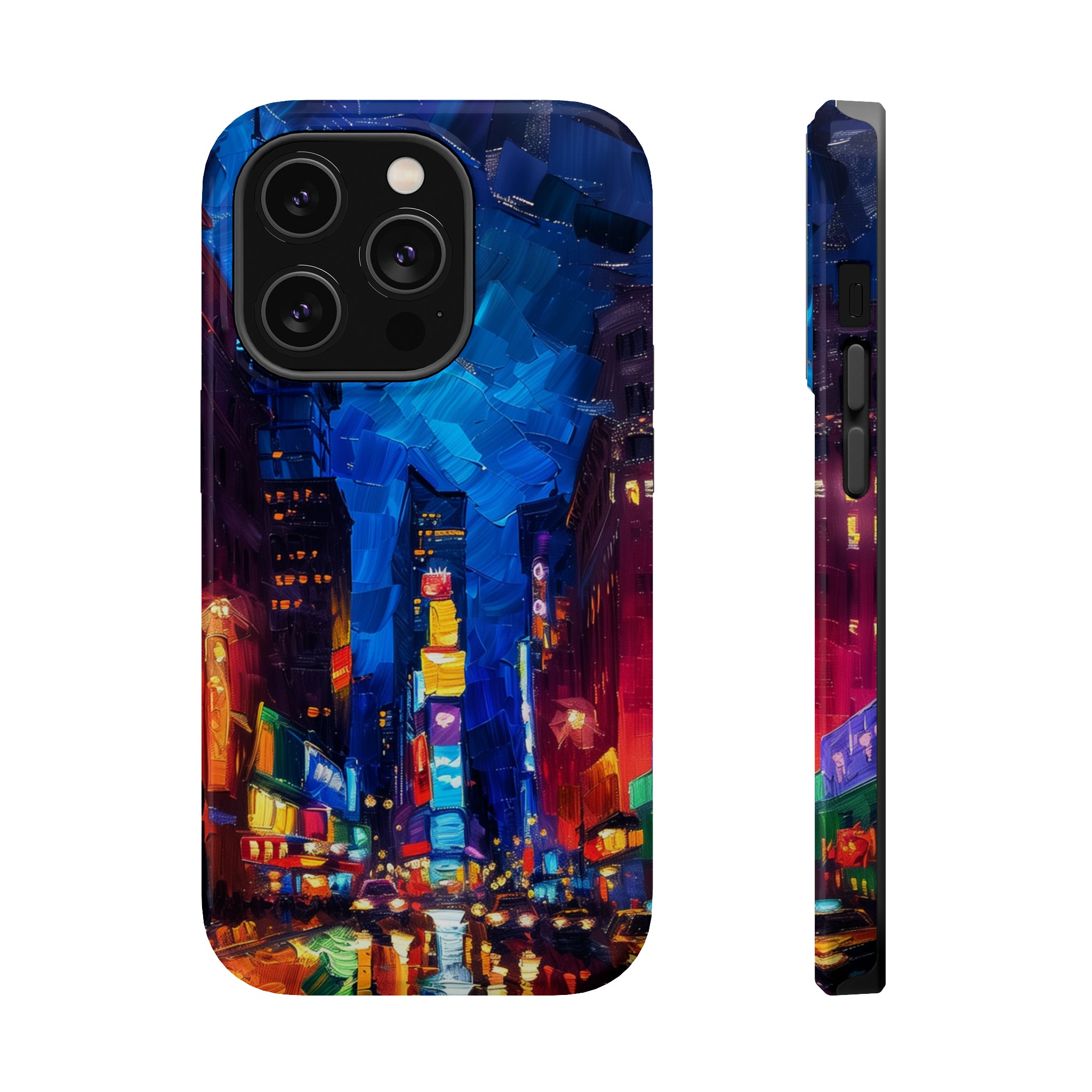 STIKISS™ Oil Paints Collection 01-006 Times Square iPhone MagSafe Tough Case