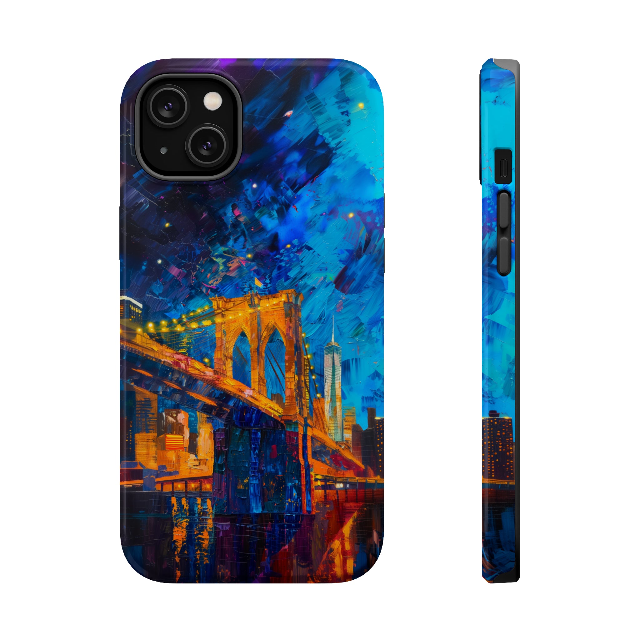 STIKISS™ Oil Paints Collection 01-007 Brooklyn Bridge iPhone MagSafe Tough Case