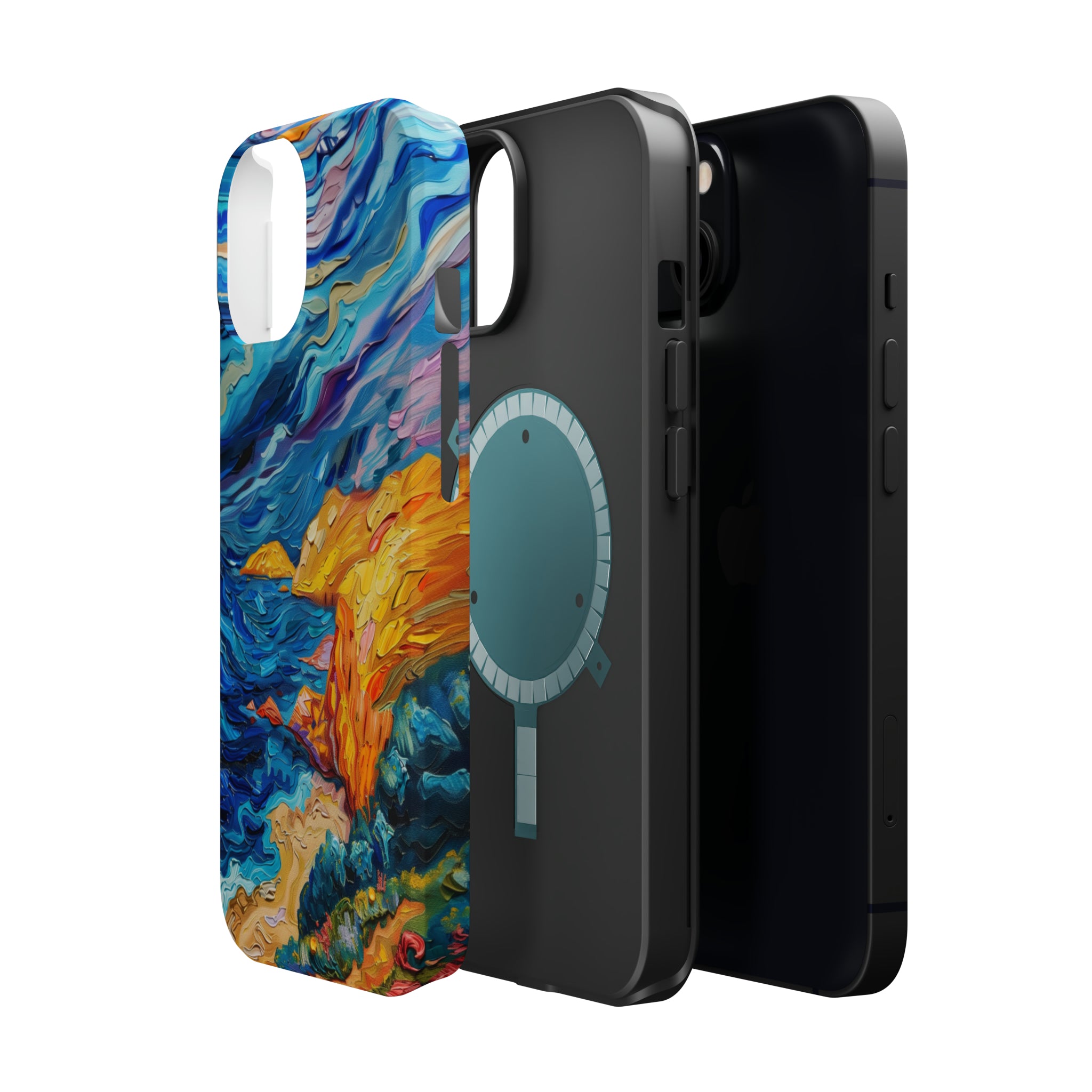 STIKISS™ Oil Paints Collection 01-011 Big Sur iPhone MagSafe Tough Case