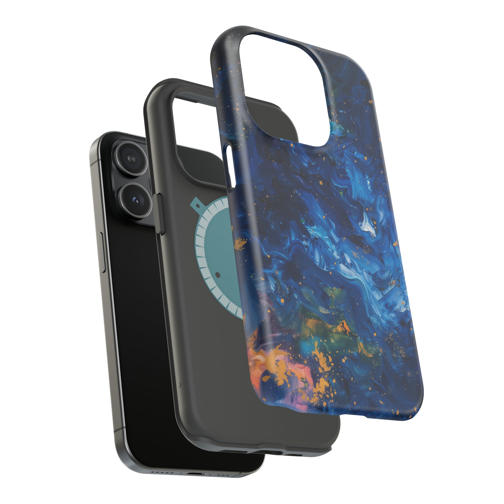 STIKISS™ Oil Paints Collection 01-013 Milky way iPhone MagSafe Tough Case